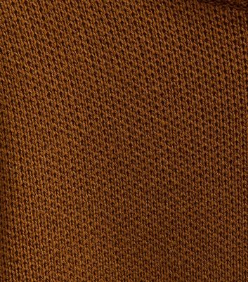 Brown Premium Heavyweight Cotton Crew Neck Jumper