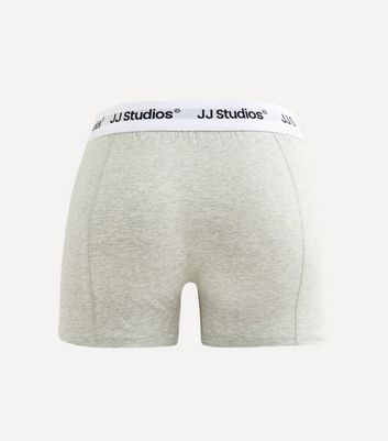 Jack & Jones White Pack of 3 Logo Waistband Boxers