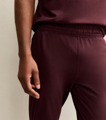 Dark Brown Short Sleeve Top & Joggers Pyjama Set 4 Dark Brown Short Sleeve Top & Joggers Pyjama Set