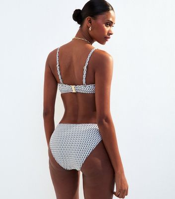 Black Graphic Print Bikini Bottoms 4 Black Graphic Print Bikini Bottoms