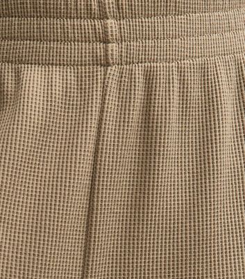 Girls Camel Waffle Wide Leg Trousers 5 Girls Camel Waffle Wide Leg Trousers