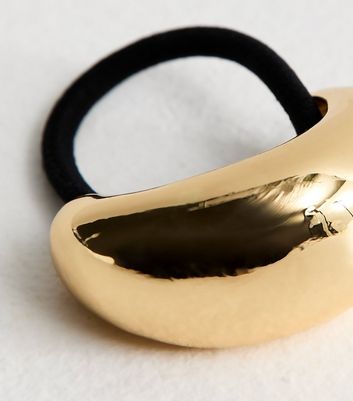 Black Chunky Metal Dome Hair Band