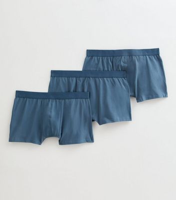 Blue Pack Of 3 Boxers