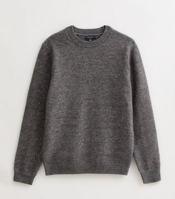 Dark Grey Relaxed Crew Neck Long Sleeve Jumper 6 Dark Grey Relaxed Crew Neck Long Sleeve Jumper