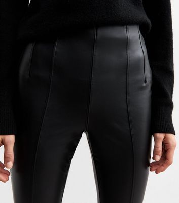 Black Leather Look Leggings