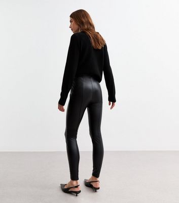 Black Leather Look Leggings 4 Black Leather Look Leggings