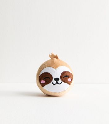 Brown Smiley Sloth Super Soft Stress Ball