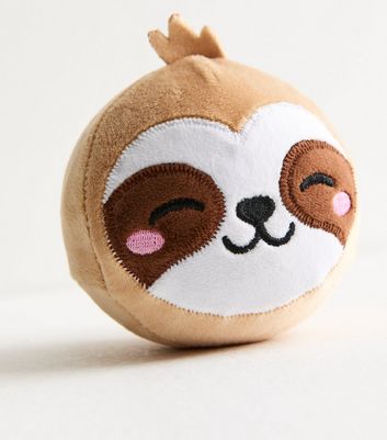 Brown Smiley Sloth Super Soft Stress Ball