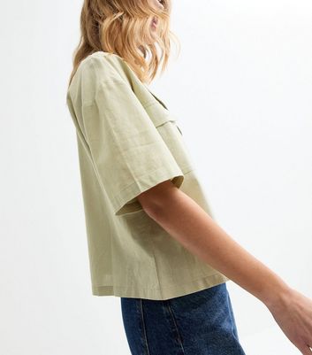 Light Green Oversized Boxy Fit Shirt