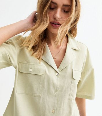Light Green Oversized Boxy Fit Shirt 5 Light Green Oversized Boxy Fit Shirt
