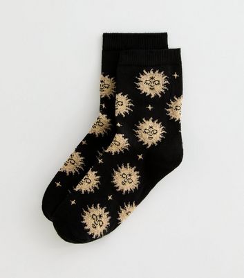Black Celestial Ankle Socks