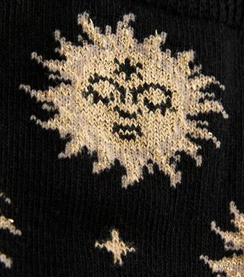 Black Celestial Ankle Socks