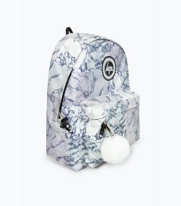 Hype Grey Marble Print Backpack