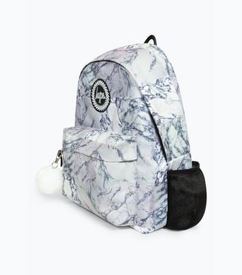 Hype Grey Marble Print Backpack