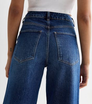 Blue Cropped Adalae Wide Leg Jeans 4 Blue Cropped Adalae Wide Leg Jeans