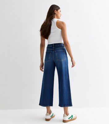 Blue Cropped Adalae Wide Leg Jeans 5 Blue Cropped Adalae Wide Leg Jeans