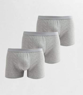 3 Pack Grey Marl Jersey Boxers