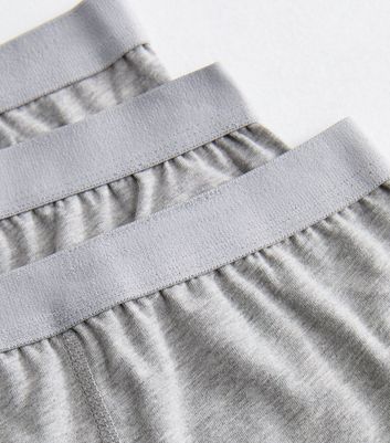 3 Pack Grey Marl Jersey Boxers