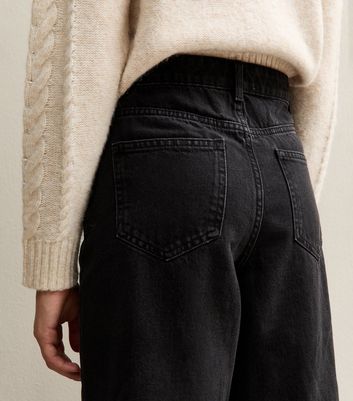 Girls Black Denim Wide Leg Jeans 5 Girls Black Denim Wide Leg Jeans