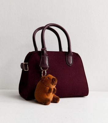 Brown Capybara Plush Bag Charm