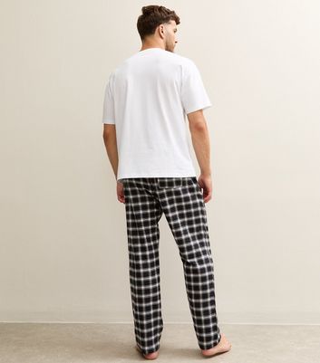 Black Regular Fit Check Pattern Pyjama Bottoms 5 Black Regular Fit Check Pattern Pyjama Bottoms