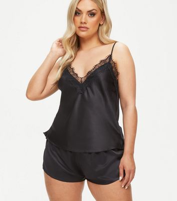 Ann Summers Black Cerise Cami Pyjama Set