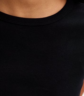 Girls Black Split Side Ruched Cap Sleeve Top 6 Girls Black Split Side Ruched Cap Sleeve Top