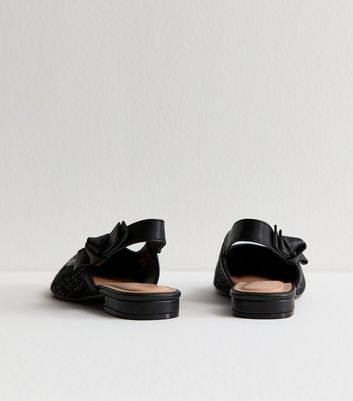 Black Boucle Pointed Flats 5 Black Boucle Pointed Flats