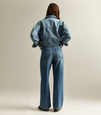 Blue Adalae High Waisted Wide Leg Jeans 5 Blue Adalae High Waisted Wide Leg Jeans