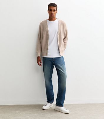 Cream Regular Fisherman Knit Long Sleeve Cardigan