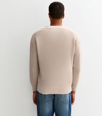 Cream Regular Fisherman Knit Long Sleeve Cardigan