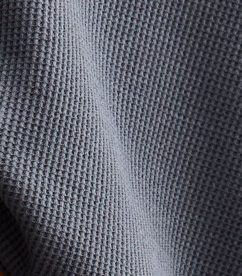 Girls Blue Waffle Wide Leg Trousers 5 Girls Blue Waffle Wide Leg Trousers