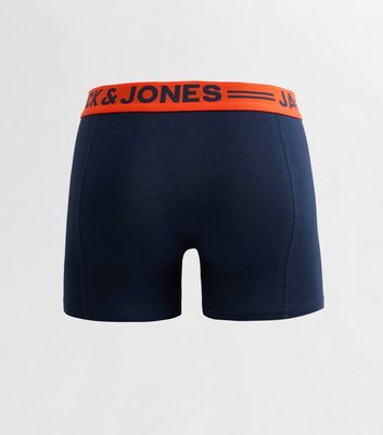 Jack & Jones Pack of 3 Multicoloured Logo Waist Boxer Shorts 3 Jack & Jones Pack of 3 Multicoloured Logo Waist Boxer Shorts
