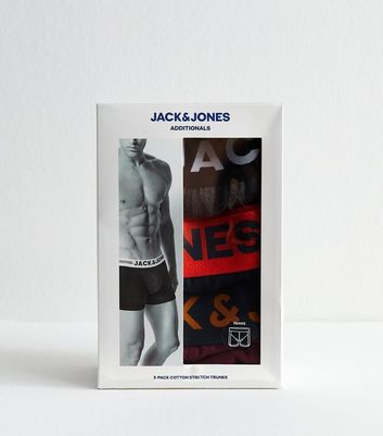 Jack & Jones Pack of 3 Multicoloured Logo Waist Boxer Shorts 4 Jack & Jones Pack of 3 Multicoloured Logo Waist Boxer Shorts