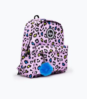 Hype Lilac Leopard Print Backpack 3 Hype Lilac Leopard Print Backpack