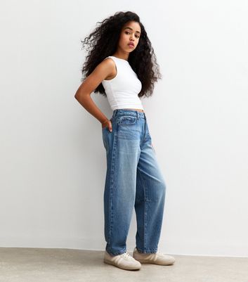 Girls Blue Balloon Jeans