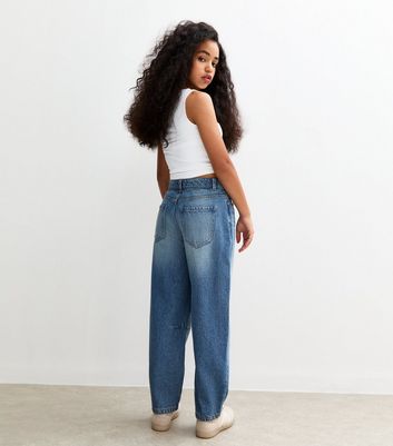 Girls Blue Balloon Jeans 4 Girls Blue Balloon Jeans