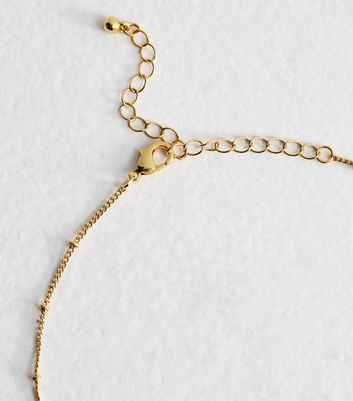 18ct Gold Plated Initial M Flower Necklace