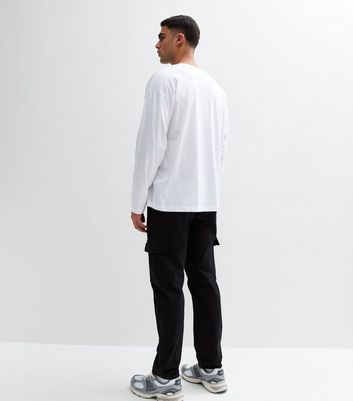 Black Cotton Cargo Trousers 4 Black Cotton Cargo Trousers
