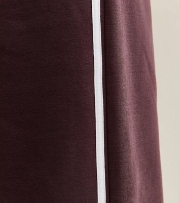 Girls Dark Brown Side Stripe Wide Leg Trousers 5 Girls Dark Brown Side Stripe Wide Leg Trousers