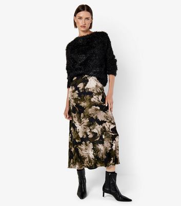 Apricot Black Tinsel Knit Jumper