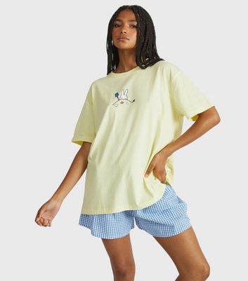 Skinnydip Light Yellow Miffy Shell Print T-Shirt
