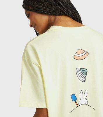 Skinnydip Light Yellow Miffy Shell Print T-Shirt 4 Skinnydip Light Yellow Miffy Shell Print T-Shirt