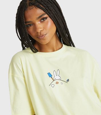 Skinnydip Light Yellow Miffy Shell Print T-Shirt 5 Skinnydip Light Yellow Miffy Shell Print T-Shirt