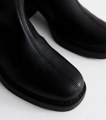 Black Chunky Block Heel Ankle Boots 3 Black Chunky Block Heel Ankle Boots