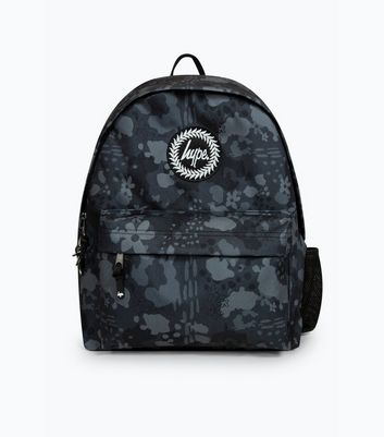 Hype Black Leopard Floral Backpack