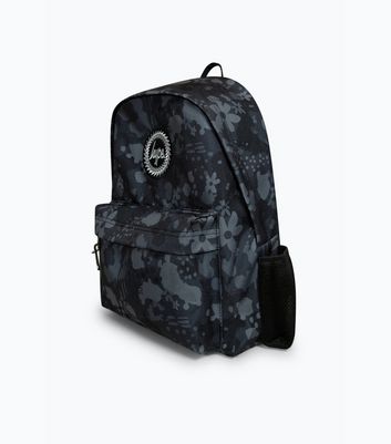 Hype Black Leopard Floral Backpack