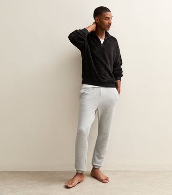 Black Regular Fit Quarter Zip Fluffy Funnel Neck Sweatshirt 3 Black Regular Fit Quarter Zip Fluffy Funnel Neck Sweatshirt