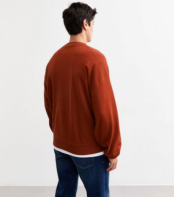 Dark Red Oversized Porto Print Sweatshirt 4 Dark Red Oversized Porto Print Sweatshirt