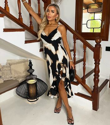 AX Paris Multicolour Marble Print Midi Dress